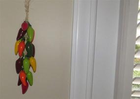 img 1 attached to 🌶️ Mexican Ceramics Jalapeño Pepper Ornament - Handmade 14-inch Spice Decor - Unique and Beautiful Kitchen Peppers - Hot Peppers Theme