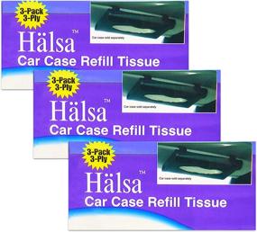 img 1 attached to 📦 3 Packs of Halsa Car Refill Tissues for Tempo Visor Tissue Holder - Includes 9 Refills - Ships from USA