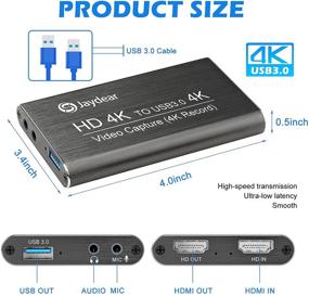 img 1 attached to 🎥 USB 3.0 Capture Card - Audio Video Capture Device 4K to HD 1080P 60FPS Streaming Gaming Broadcast