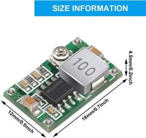 img 2 attached to Mini 360 Buck Converter 3A DC Voltage Regulator Power Module 4.75-23V to 1.0-17V, 3A Power Supply - Pack of 10