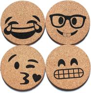 corkologist printed style emoji coasters - 📸 enhance your home décor with trendy emoji coasters logo