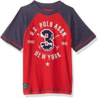 👕 boys' short sleeve crew neck t-shirt with embellishments by u.s. polo assn. logo