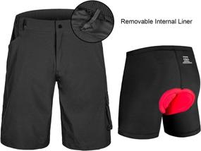 img 2 attached to Premium Men's Mountain Bike Shorts with 3D Padded Cushioning: Comfortable, Lightweight, and Versatile Cycling Apparel with Detachable Underwear