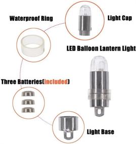 img 1 attached to 24Pcs SumDirect Color Changing Submersible LED Mini Lights - Waterproof Flashing Lights for Paper Lanterns, Balloons, Florals, Weddings, Halloween, Christmas, Party Decorations, Centerpieces