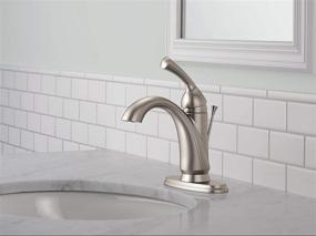 img 3 attached to Delta Faucet Haywood Single Hole Bathroom Faucet Brushed Nickel: Diamond Seal Technology, Stainless Finish