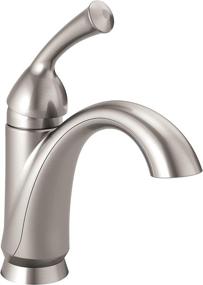 img 4 attached to Delta Faucet Haywood Single Hole Bathroom Faucet Brushed Nickel: Diamond Seal Technology, Stainless Finish