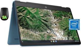 img 4 attached to 💻 Renewed HP Chromebook X360 14-Inch HD Touchscreen, Intel Celeron N4000, 4GB RAM, 64GB eMMC, Chrome (14b-ca0080nr, Blue) at Great Price!