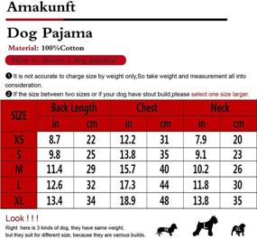img 3 attached to 🐾 Cute and Comfy Amakunft Dog Clothes: Soft Cotton Pajamas for Small Dogs and Cats