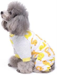 img 2 attached to 🐾 Cute and Comfy Amakunft Dog Clothes: Soft Cotton Pajamas for Small Dogs and Cats