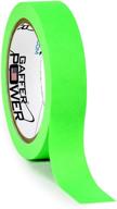 🟩 fluorescent green labeling tape - clean removable adhesive tape for light control board, dj mixing board, audio mixer, arts and crafts, office products, ink pens, and markers logo