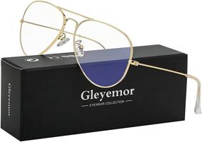 img 3 attached to Timeless Aviator Eyeglasses with Light Lens: Classic Style meets Modern Functionality