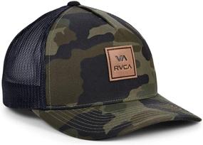 img 1 attached to RVCA Men's Curved Bill Snapback Mesh Trucker Hat: Effortless Style meets Comfort