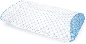 img 4 attached to 🛏️ Supercool Gel-Infused Memory Foam Bed Pillow - SensorPEDIC, White (1 Count, Pack of 1)