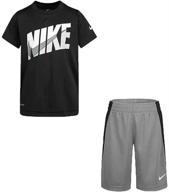 👕 nike dri fit t shirt smokegrey 76g054 m19 boys' clothing: stay cool and comfortable with nike's sweat-wicking technology logo