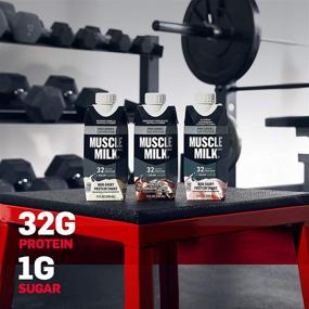 img 1 attached to 🥤 Muscle Milk Pro Series Protein Shake, Knockout Chocolate 32g Protein, 11 Fluid Ounces, Pack of 12