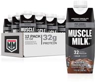 🥤 muscle milk pro series protein shake, knockout chocolate 32g protein, 11 fluid ounces, pack of 12 logo