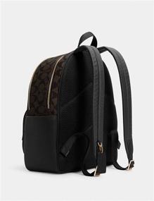 img 3 attached to Stylish and Spacious: The Coach Women's Signature Canvas Backpack