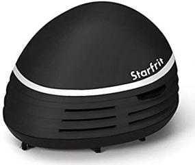 img 2 attached to Starfrit Handheld Table Vacuum Cleaner - Black with White Stripe, Efficiently Removes Crumbs & Dirt from Any Surface