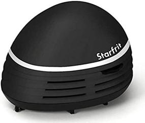 img 1 attached to Starfrit Handheld Table Vacuum Cleaner - Black with White Stripe, Efficiently Removes Crumbs & Dirt from Any Surface