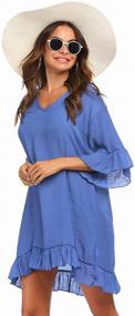 img 2 attached to Stylish Ekouaer Bathing Coverups: Trendy Beachwear for Women's Clothing and Swimsuits