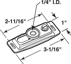 img 1 attached to Prime Line Products 6711 Bi Fold Bracket