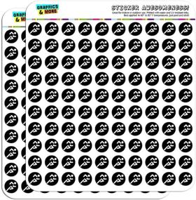 img 2 attached to Running Jogging Marathon Symbol 1/2 Inch Planner Calendar Scrapbooking Crafting Stickers - Opaque