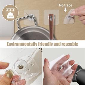 img 1 attached to Waterproof Oilproof Transparent Reusable Adhesive