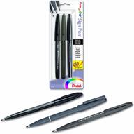 🖌️ pentel arts sign pen набор из 3 разных стилей: яркий и универсальный ручки для художественного выражения логотип