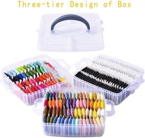 img 2 attached to Peirich 201-Pack Embroidery Floss Kit: Ultimate Organizer for Friendship Bracelets & Cross Stitch - Perfect Mother's Day Gift