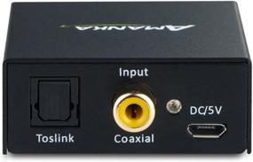 img 3 attached to AMANKA Digital to Analog Audio Converter with Fiber Cable - 🔌 Optical Toslink and Coaxial Inputs to RCA and 3.5mm AUX (Headphone) Outputs
