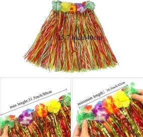 img 1 attached to Elastic Hawaiian Dancer Costume Multi Color