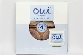 img 2 attached to 🥣 Oui Lids for Yoplait Yogurt Container 4 Pack - Clear: Keep Your Yogurt Fresh and Protected