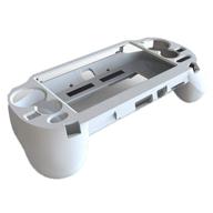 white hand grip shell controller protective case for sony playstation ps vita 1000 with l2 r2 triggers logo