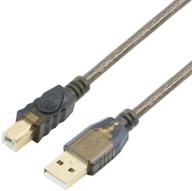 🔌 high-quality usb 2.0 cable - 50ft a male to b male for printer scanner logo