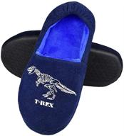 🦖 boys' anti-skid rubber dinosaur house slippers logo