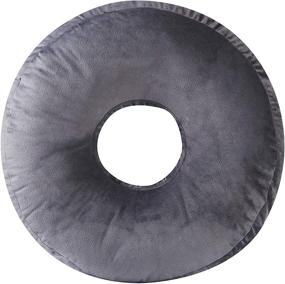 img 3 attached to Cheer Collection Round Donut Pillow Kids' Home Store