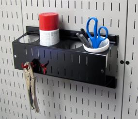 img 2 attached to Efficient Storage Solution: Wall Control Pegboard Spray Can Holder Bracket and Aerosol Can Organizer - Black