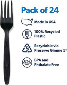 img 2 attached to 🌱 Удобные и экологичные: Столовые приборы Preserve Disposable Forks Pack, 24 штуки