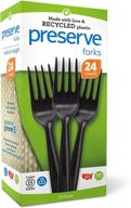 🌱 удобные и экологичные: столовые приборы preserve disposable forks pack, 24 штуки логотип