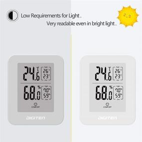 img 2 attached to DIGITEN 360° HD E-Ink Screen Digital Hygrometer Indoor Thermometer 🌡️ - Room Temperature Humidity Meter, Humidity Monitor, Temperature Sensor & Humidity Gauge