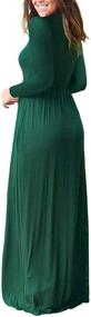 img 2 attached to 👗 HAOMEILI Women's Long Sleeve Maxi Dress with Pockets - Casual and Comfortable