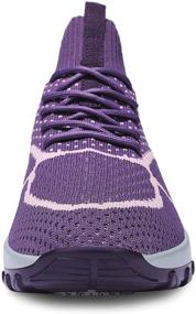 img 2 attached to 👟 ANLUKE Women's Walking Shoes Sock Sneakers Mesh Lace Up Air Cushion Breathable Shoes Platform Loafers - "ANLUKE Women's Walking Shoes Sock Sneakers with Mesh, Air Cushion, Lace-Up, Breathable Design and Platform Loafers