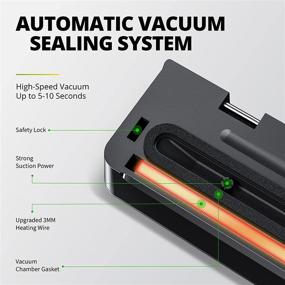 img 2 attached to 🔒 TEMOLA Vacuum Sealer Machine: 5-in-1 Automatic Food Sealer for Preserving Dry and Moist Foods + 20 FREE Vacuum Sealer Bags!