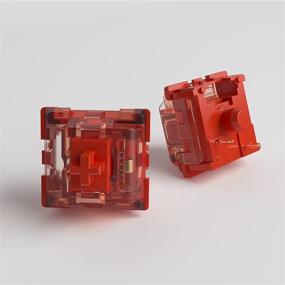 img 1 attached to 💡 Akko CS Switches: 53gf Linear Switch for MX Mechanical Keyboard - Radiant Red (45 pcs)