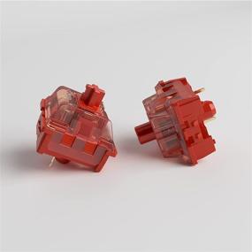 img 2 attached to 💡 Akko CS Switches: 53gf Linear Switch for MX Mechanical Keyboard - Radiant Red (45 pcs)