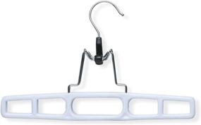 img 3 attached to Honey-Can-Do Plastic Skirt/Pant 👗 Hanger with Clamp 2-Pack - White