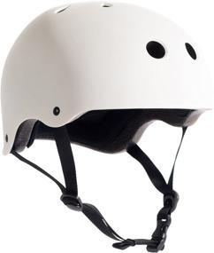 img 3 attached to Modern Matte White Commuter Bike and Skate Helmet by Critical Cycles