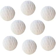 🎉 pack of 8, 10-inch decorative paper honeycomb balls - ideal tissue pom poms for birthday, wedding, baby shower, nursery & home décor - hanging honeycomb flower balls (10inch, white) logo