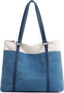 👜 voguzy canvas laptop tote bag for women - stylish handbag purse for work logo