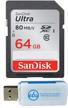 sandisk 64gb sdxc sd ultra memory card class 10 works with sony cyber-shot dsc-h300 logo